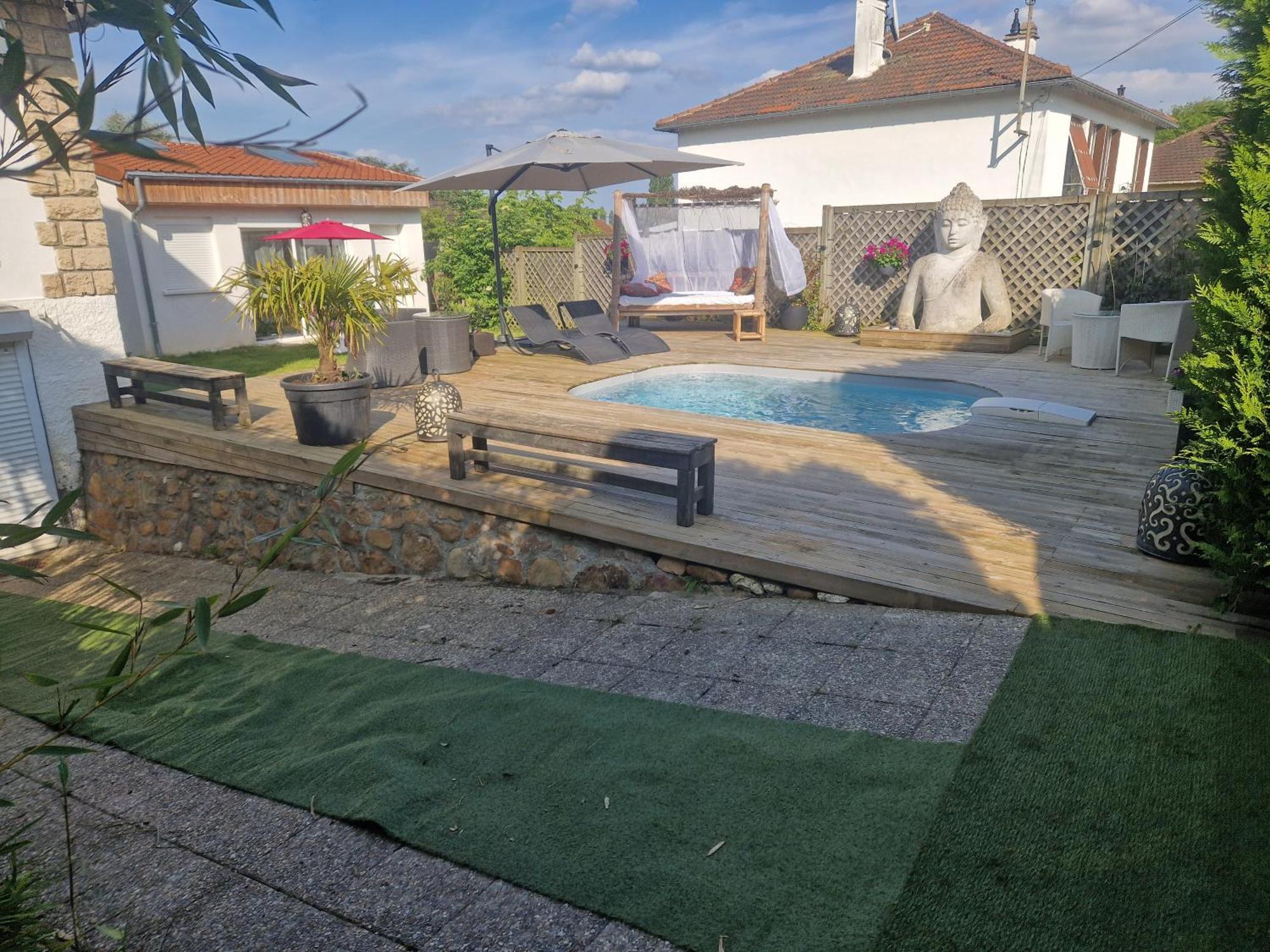 La Serenite Balinaise, Chambre Et Sdb Privee, Jardin , Piscine Et Jacuzzi En Saison, Pres De Chantilly, Parc Asterix Et Cdg Et Paris En 20' Orry-La-Ville Esterno foto